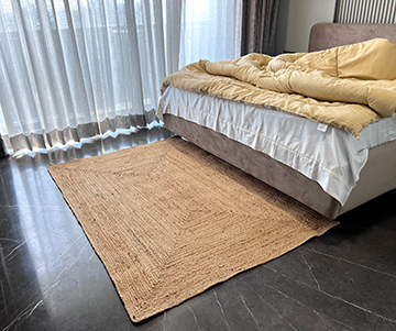 Natural Handwoven Jute Area Rug