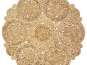Handcrafted Round Braided Jute Rug