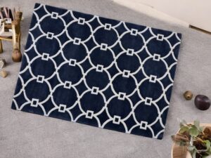 Modern Trellis Hand Tufted Rug