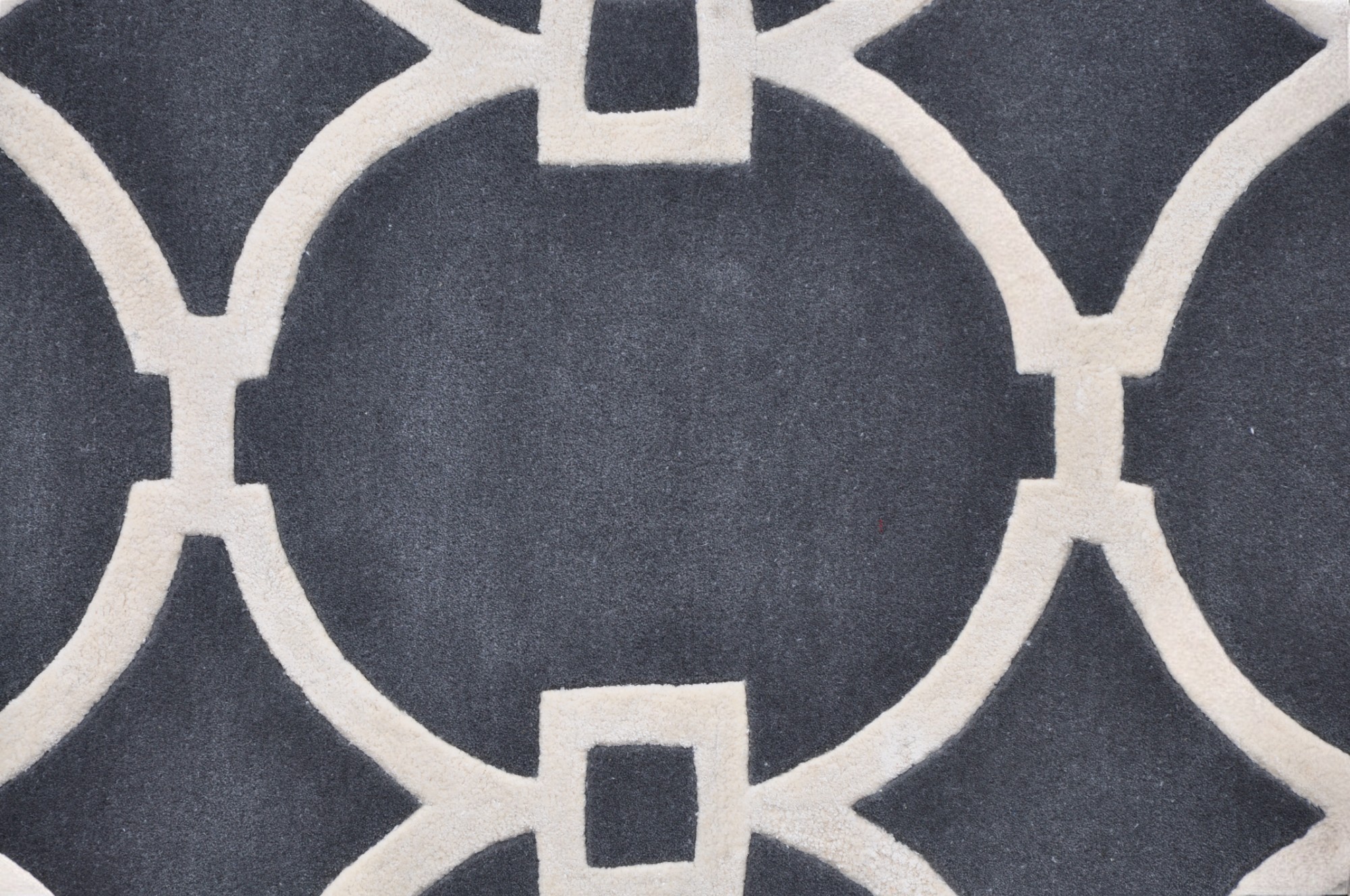 Modern Trellis Hand Tufted Rug - Image 2
