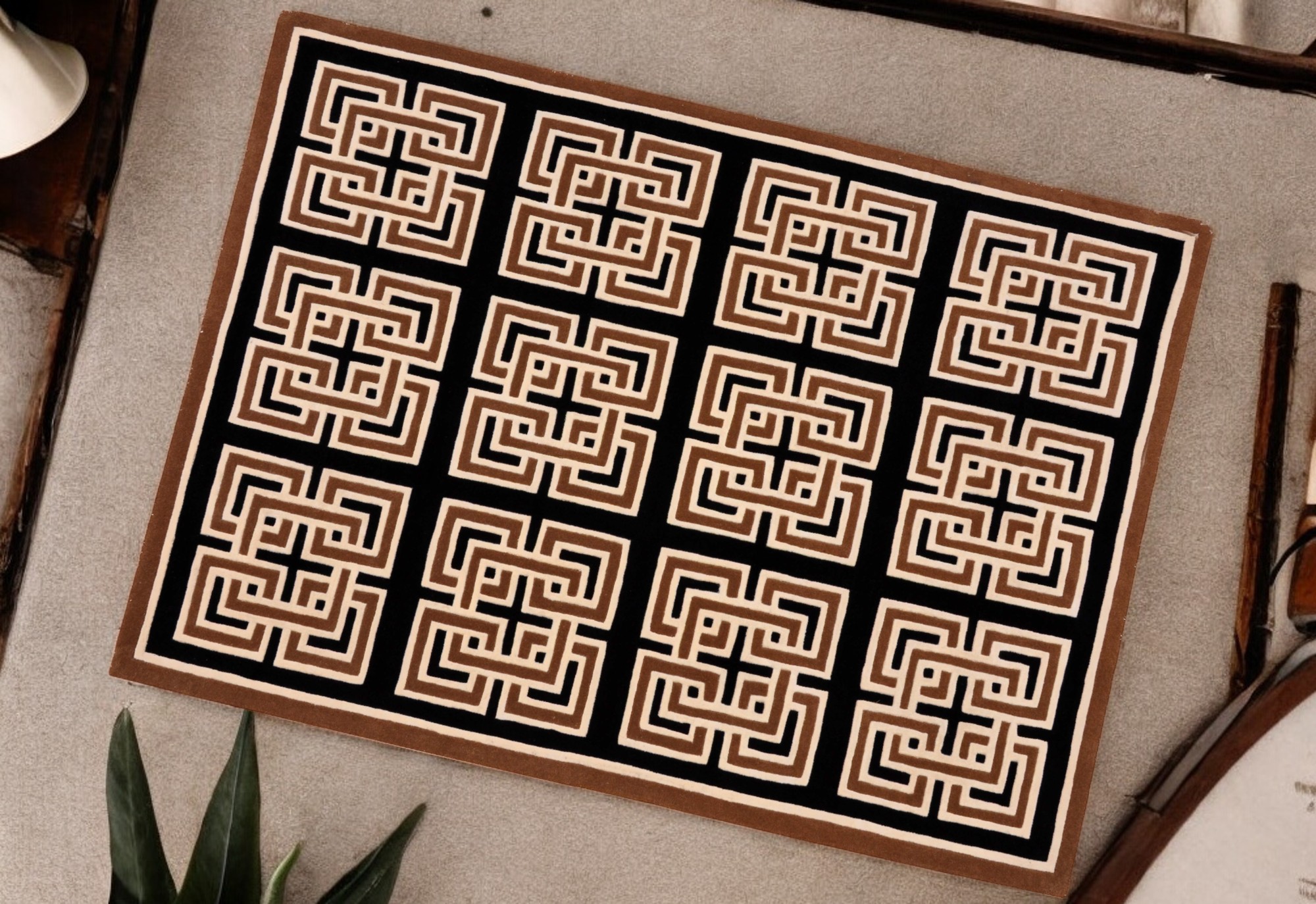 Modern Geometric Hand Tufted Rug
