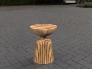 Modern Solid Wood Accent Table