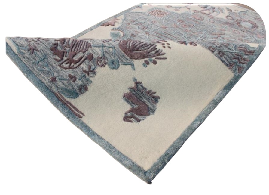 Botanical Floral Hand Tufted Rug - Image 2