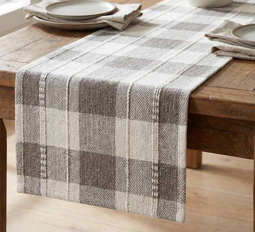 Buffalo check table runner
