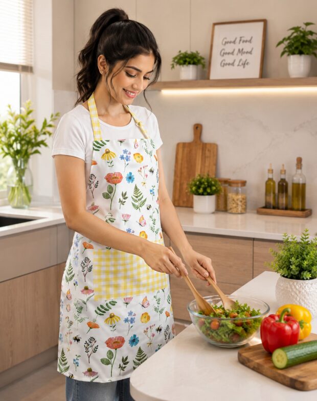 Stylish kitchen apron