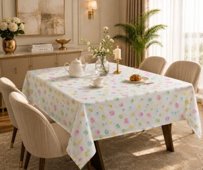 Pastel Polka Dot Tablecloth