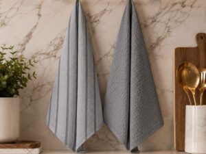 Grey Cotton Kitchen Towel