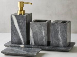 Black Marble Bathroom Accessories