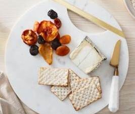 Premium Round Marble Serving Board