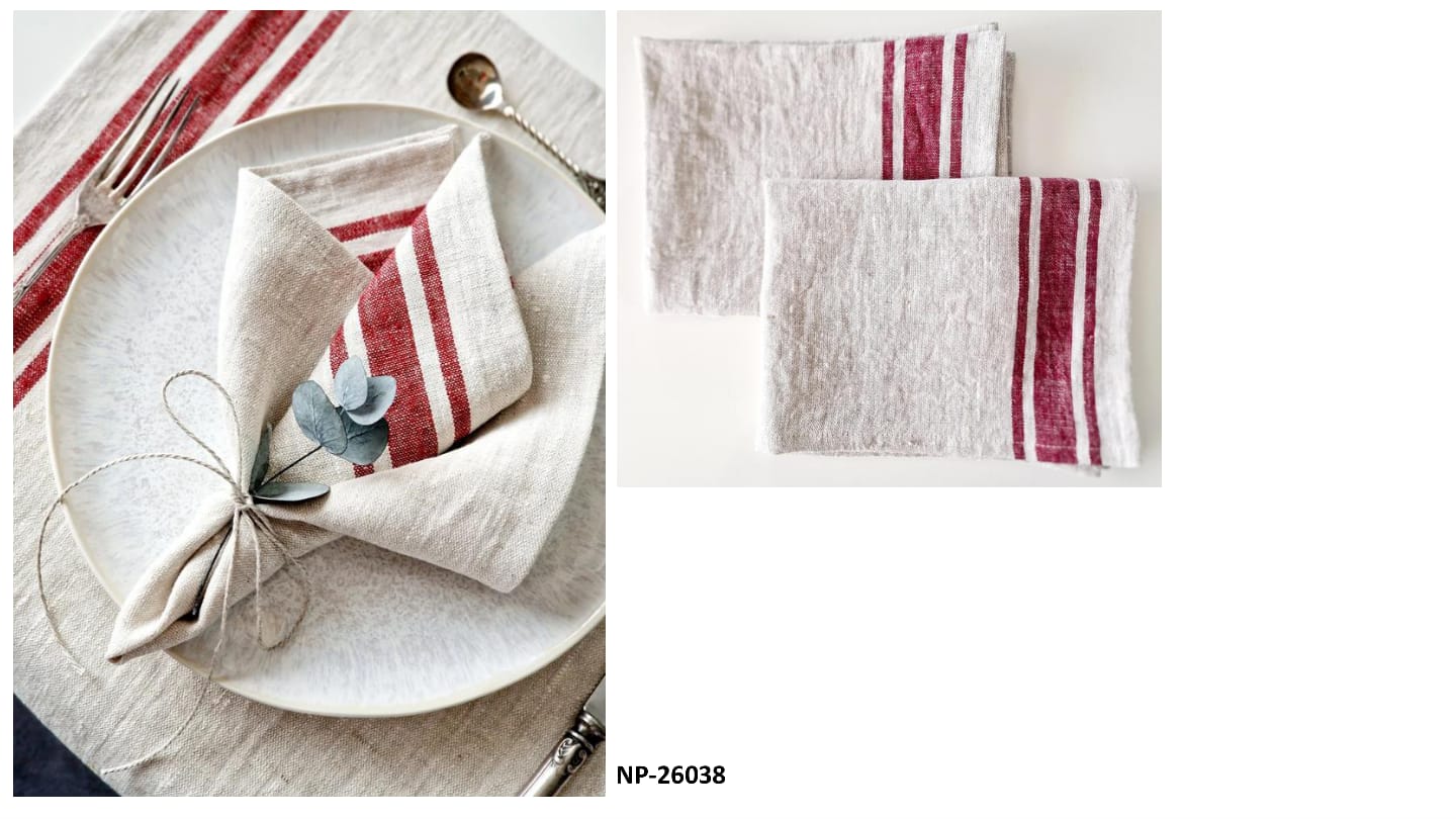 Red-stripe napkin