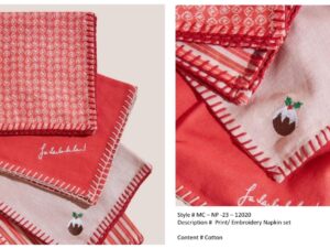 Christmas Tea Towel & Napkin