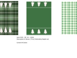 Green plaid tea towels