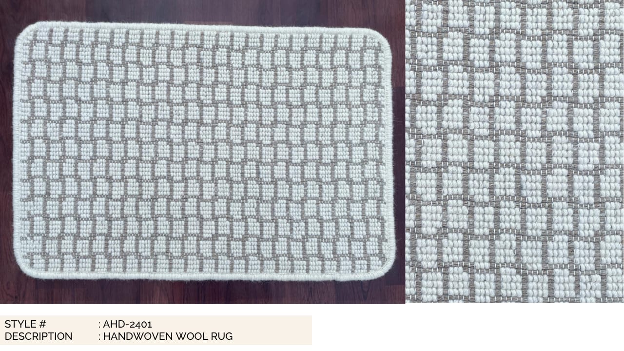 Ivory & Grey Checker Pattern