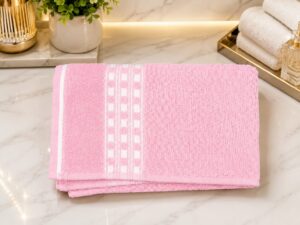 Soft Pink Terry Cotton Bath Towel
