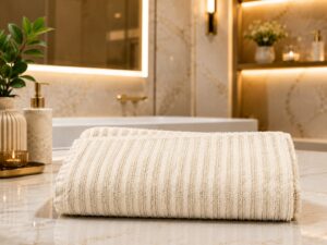 Cream Terry Bath Towel
