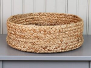 Natural Jute Round Storage Basket