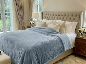 Silver Grey Plush Blanket