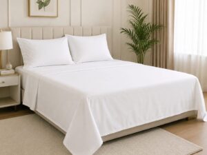 Premium White King Size Bed Sheet