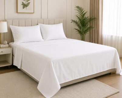 Premium White King Size Bed Sheet