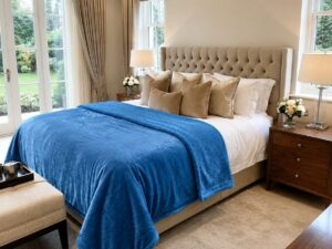 Luxury Blue Plush Blanket